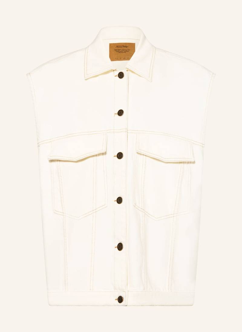 American Vintage Jeansweste weiss von American vintage