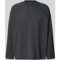 American Vintage Langarmshirt mit Rundhalsausschnitt Modell 'FAZY' in Anthrazit, Größe M/L von American vintage