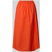 American Vintage Midirock mit elastischem Bund Modell 'BAILOW' in Dunkelorange, Größe L von American vintage