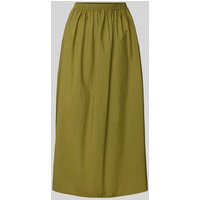 American Vintage Midirock mit elastischem Bund Modell 'BAILOW' in Khaki, Größe L von American vintage