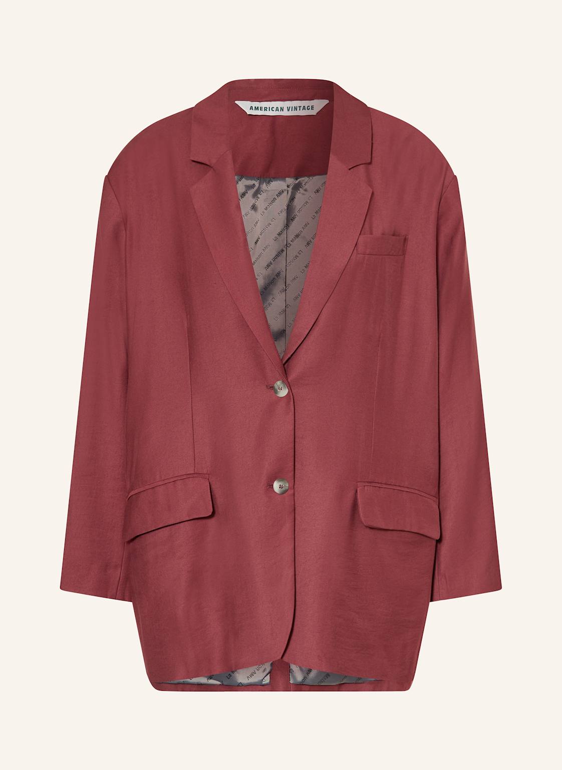 American Vintage Oversized-Blazer Lanow rot von American vintage