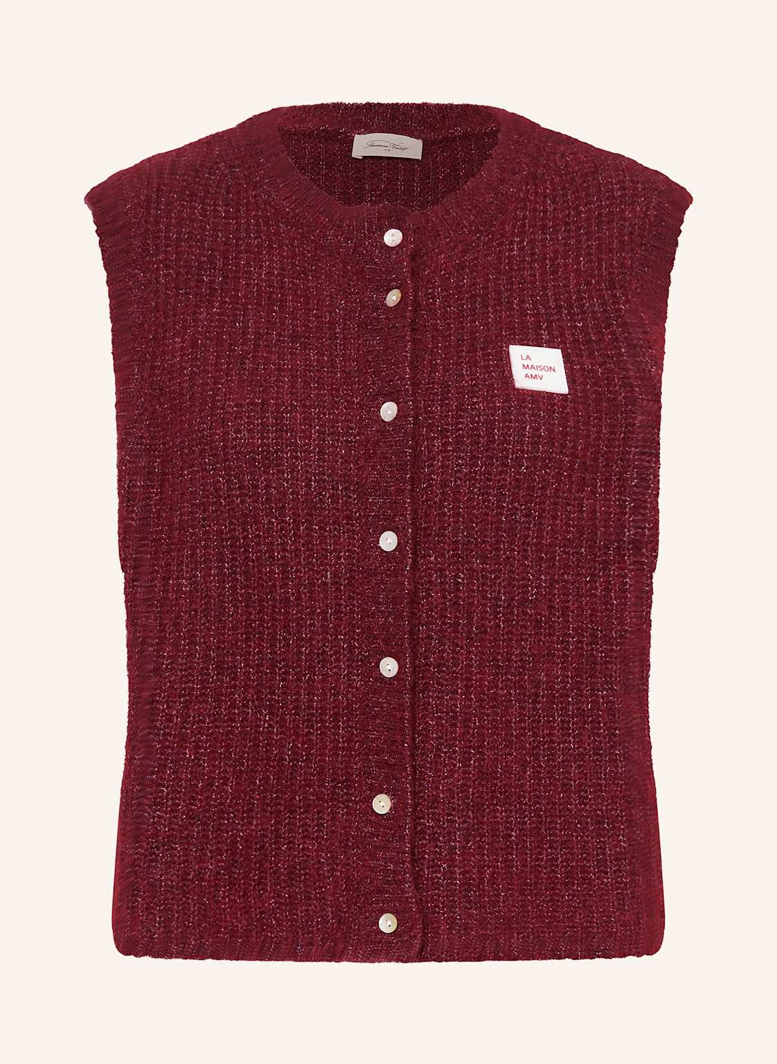 American Vintage Pullunder Knitvest rot von American vintage