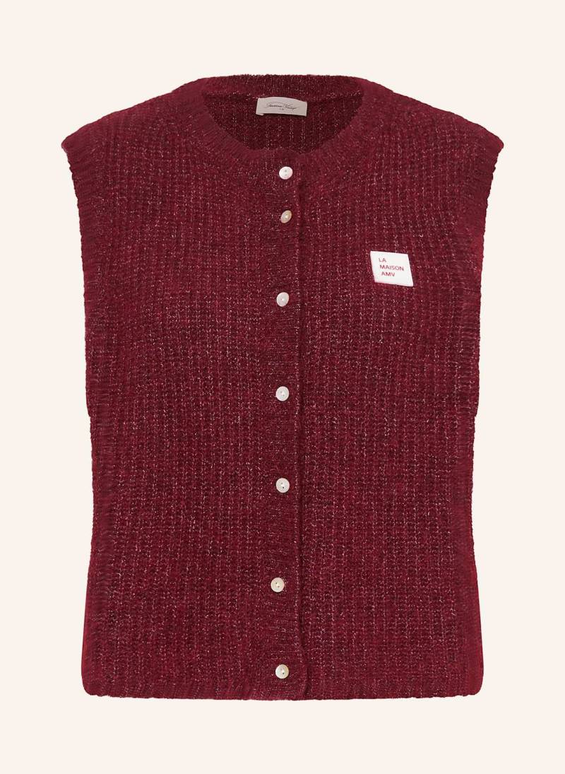 American Vintage Pullunder Knitvest rot von American vintage
