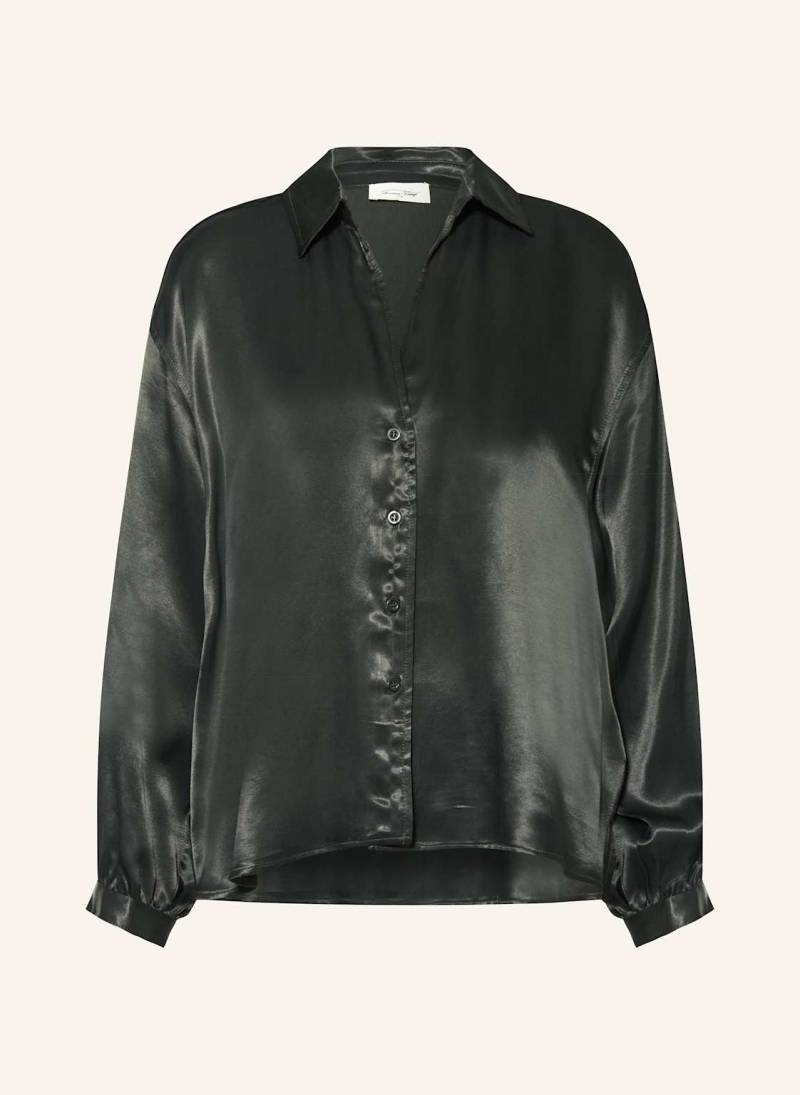 American Vintage Satinbluse Unyl grau von American vintage