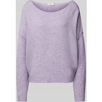 American Vintage Strickpullover mit gerippten Abschlüssen Modell 'DAMSVILLE' in Flieder Melange, Größe M/L von American vintage