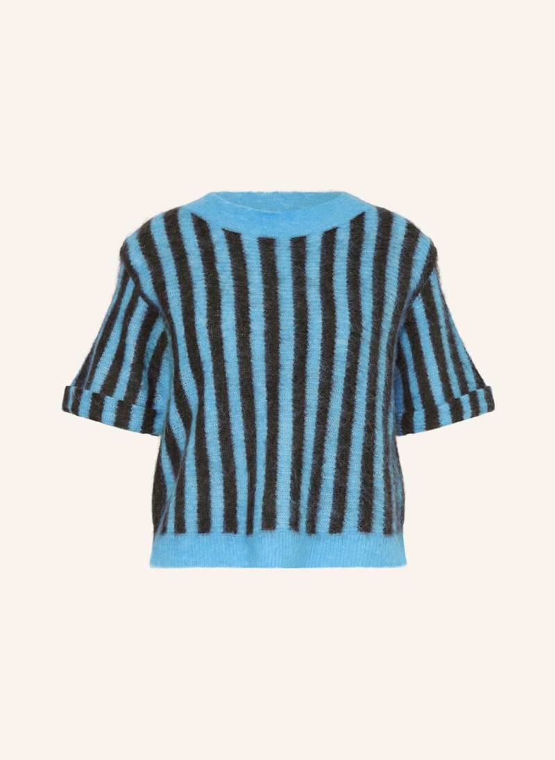 American Vintage Strickshirt Mit Alpaka blau von American vintage