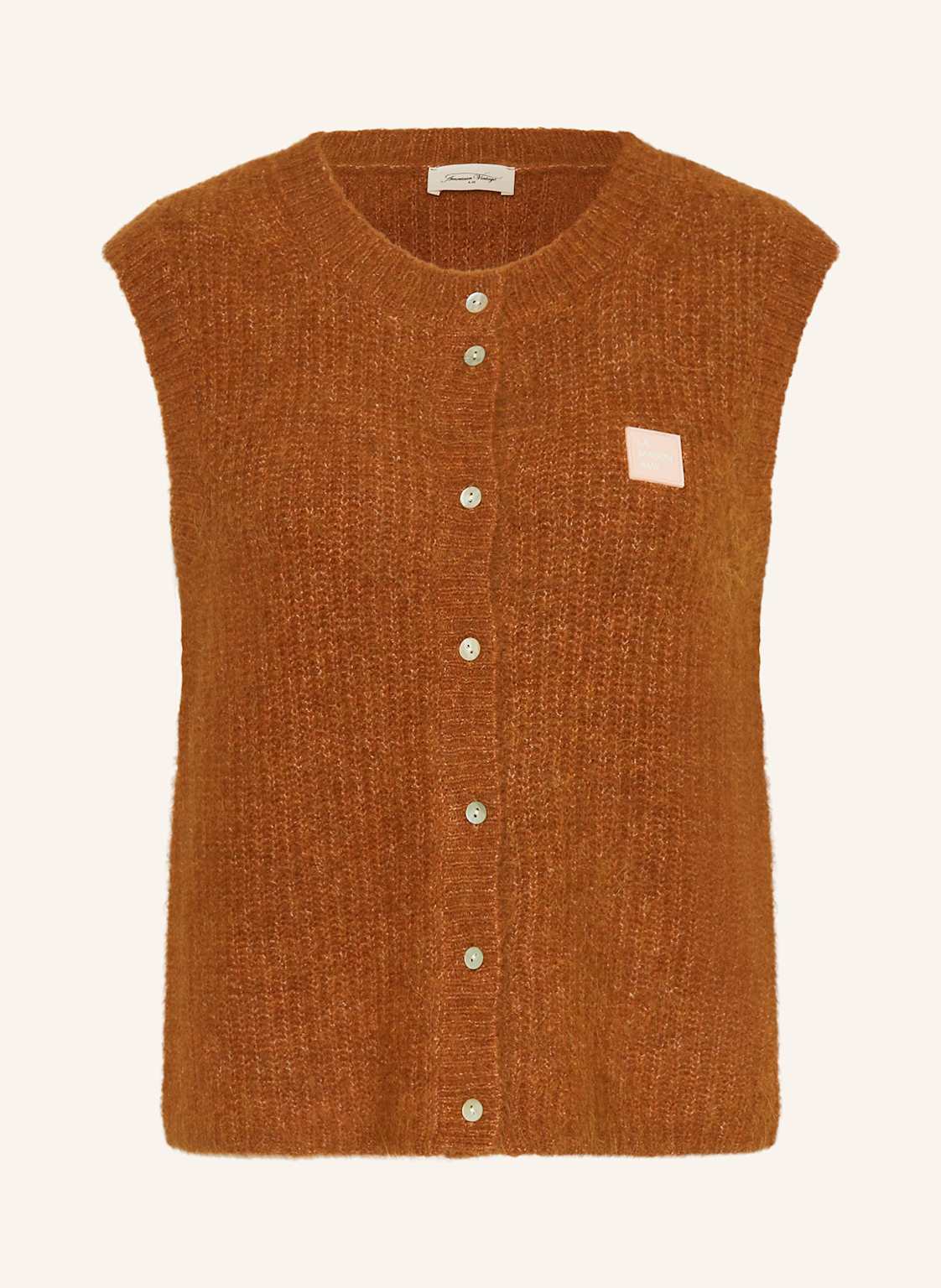 American Vintage Strickweste East Mit Alpaka braun von American vintage