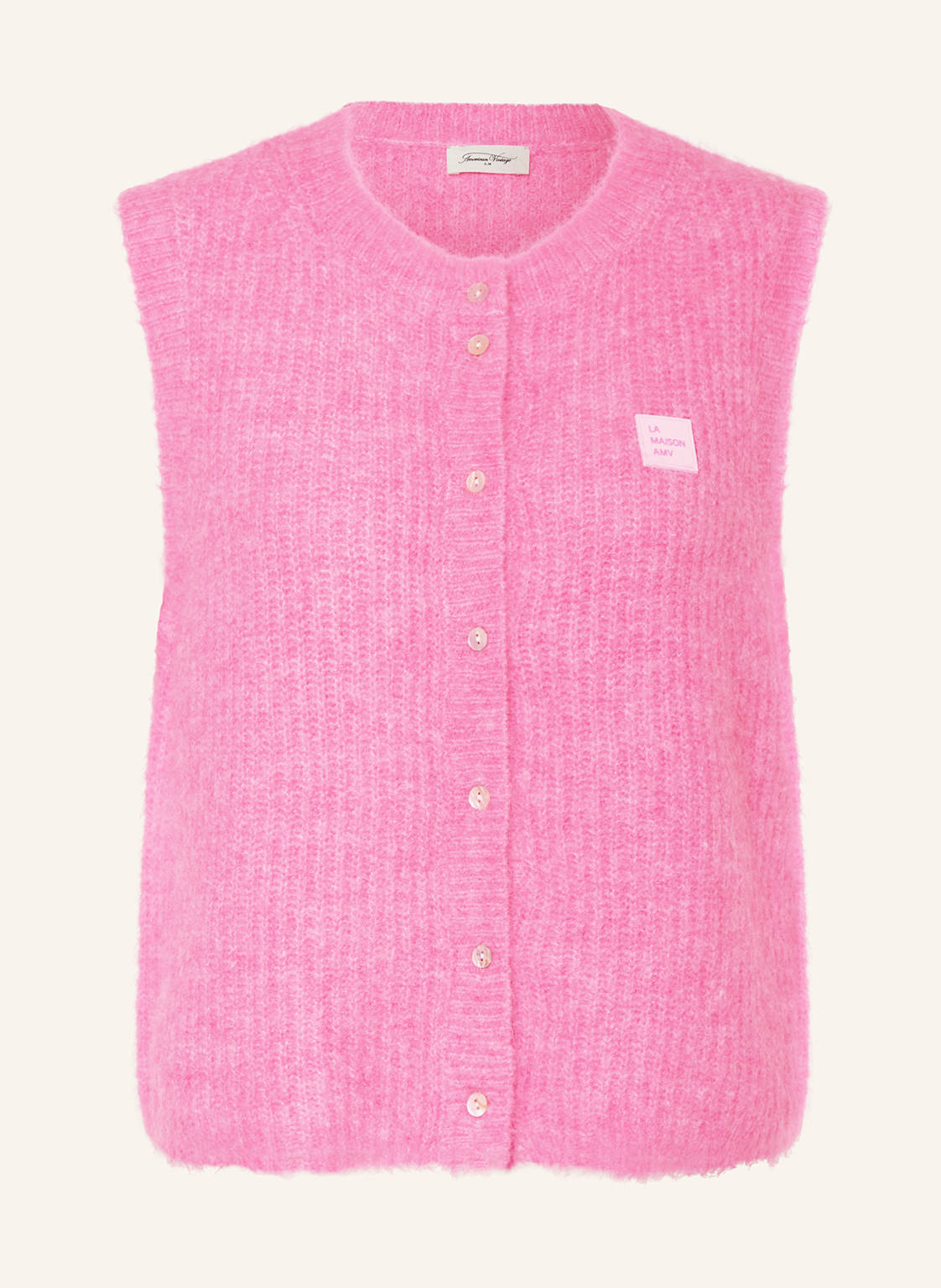 American Vintage Strickweste East Mit Alpaka lila von American vintage