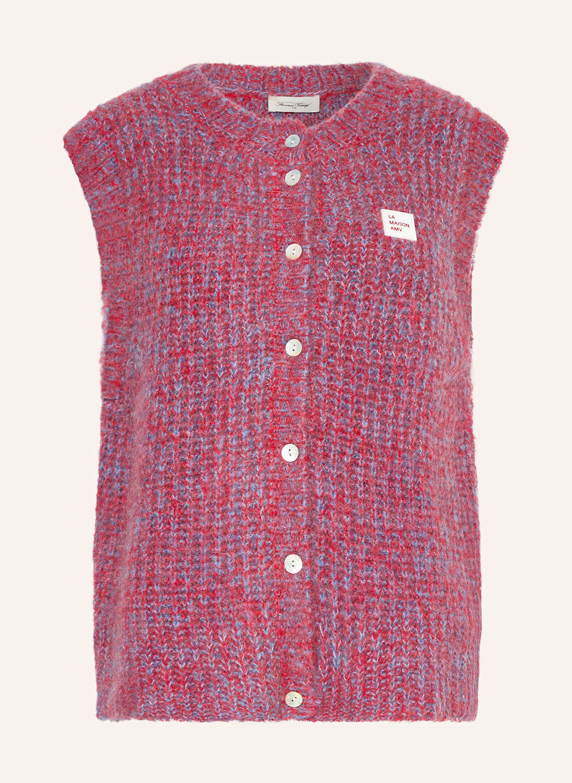 American Vintage Strickweste East Mit Alpaka rot von American vintage