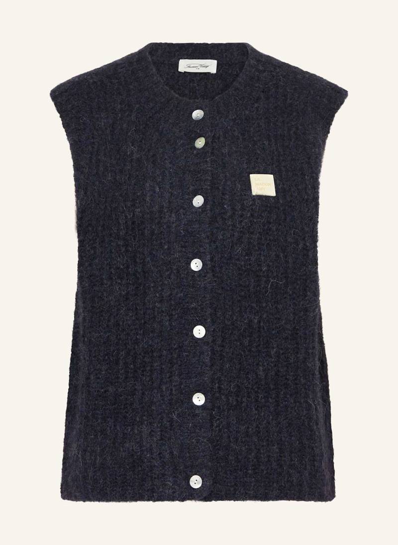 American Vintage Strickweste East Mit Alpaka blau American Vintage Strickweste East Mit Alpaka blau von American vintage