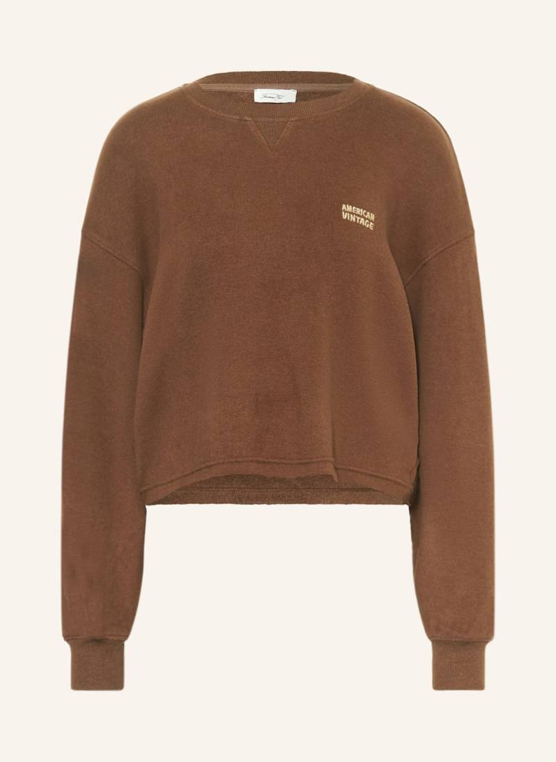 American Vintage Sweatshirt Etok braun von American vintage