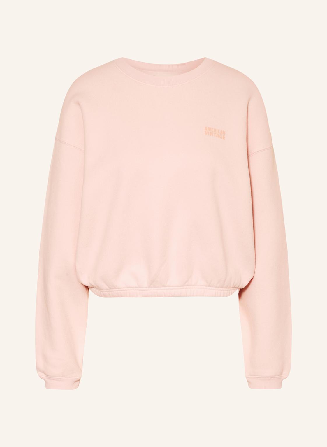 American Vintage Sweatshirt Izubird rosa von American vintage