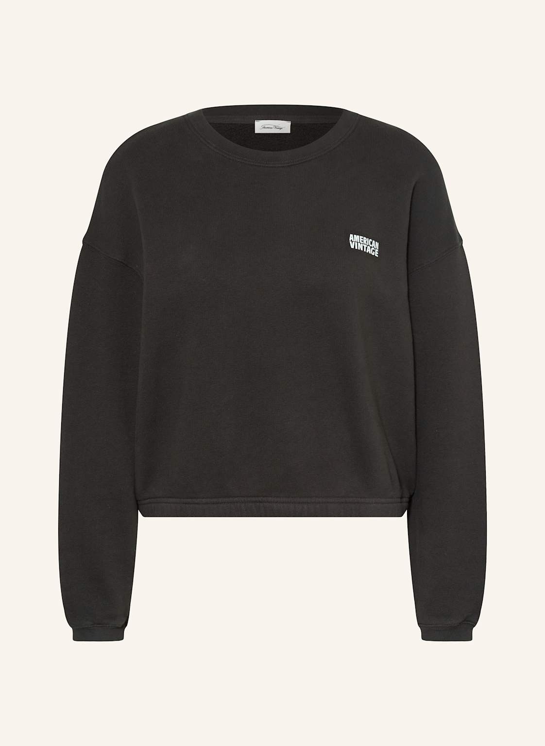 American Vintage Sweatshirt Izubird schwarz von American vintage