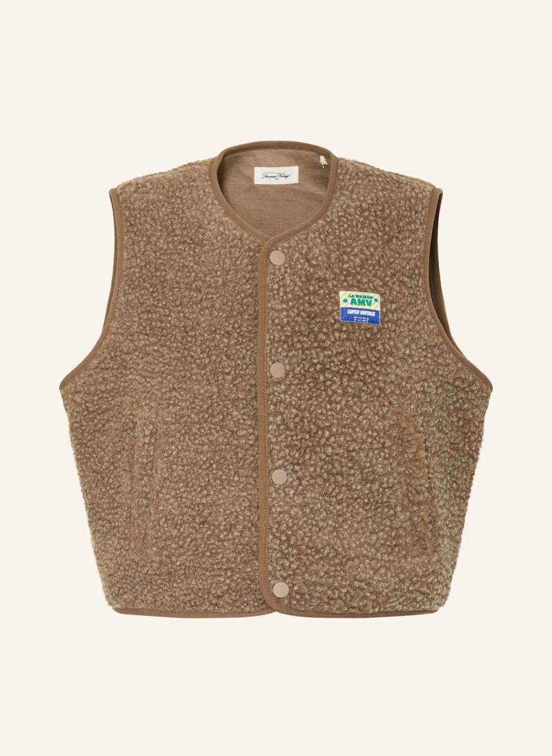 American Vintage Teddyfell-Weste Hoktown beige American Vintage Teddyfell-Weste Hoktown beige von American vintage