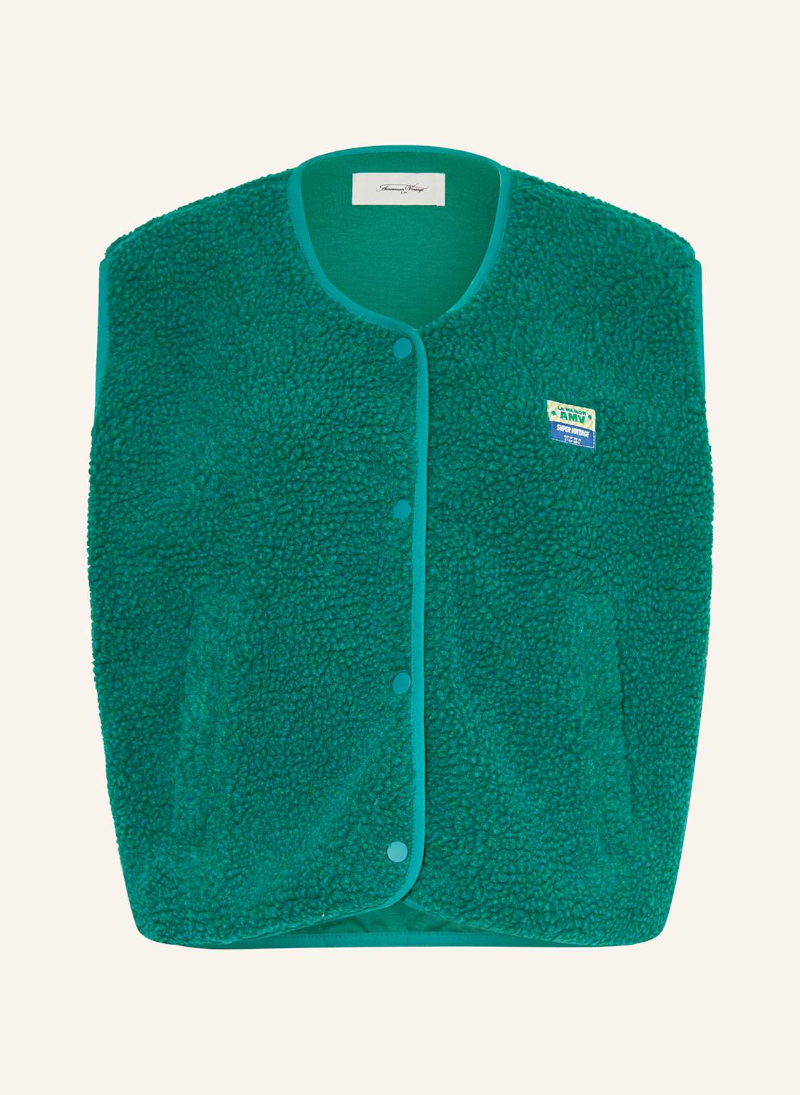 American Vintage Teddyfell-Weste gruen von American vintage