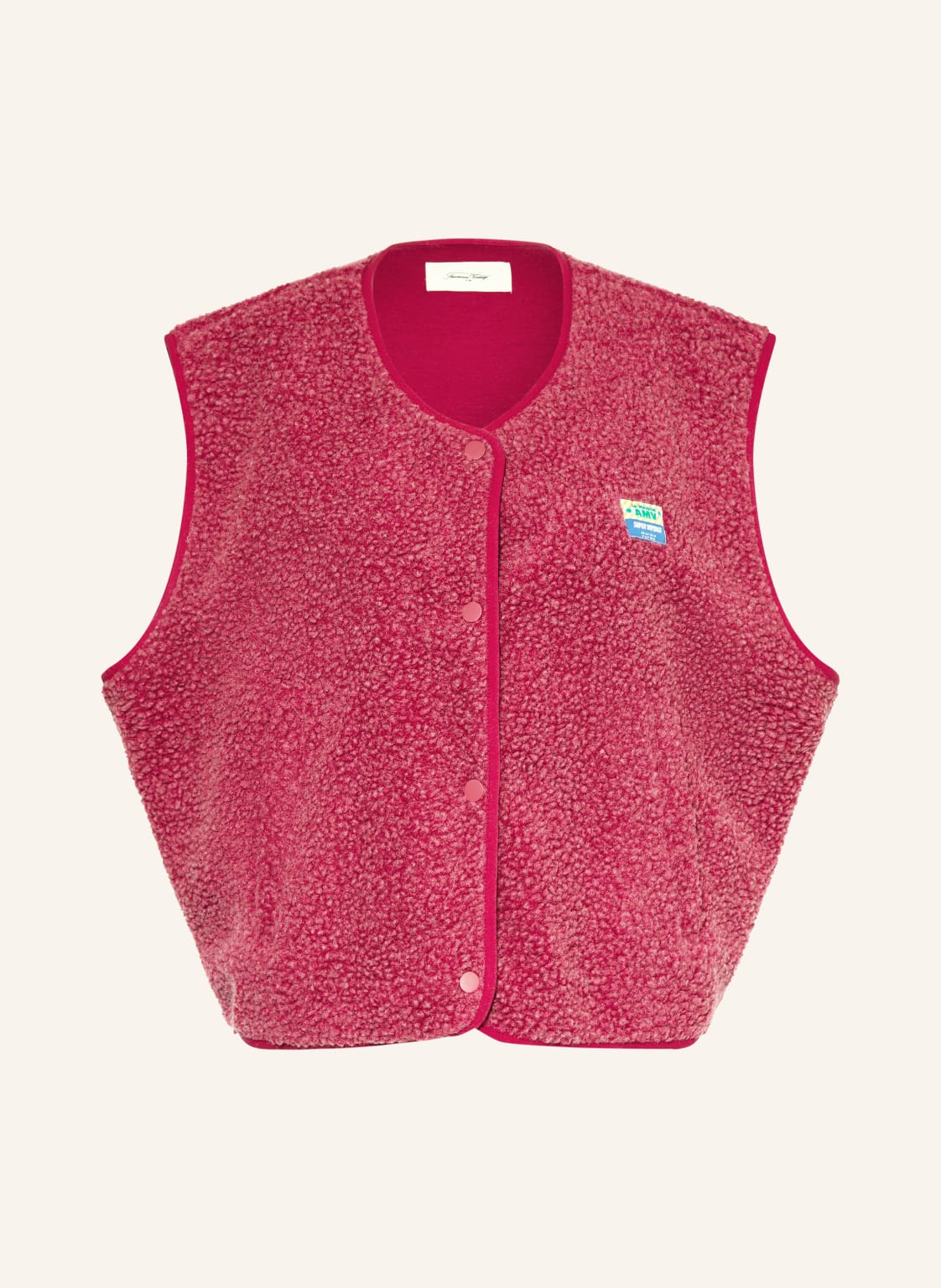 American Vintage Teddyfell-Weste pink von American vintage