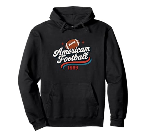 American Football 1869 Sport Varsity Vintage Jungen Mädchen Pullover Hoodie von AmericanFootballAxis1