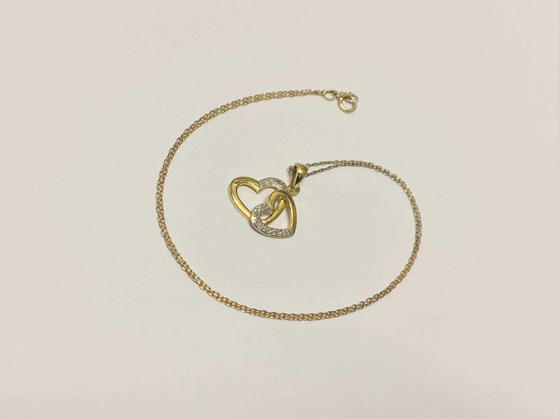 Vintage Sterling Silber Kubikzirkonia Doppel Herz Halskette Signiert Ss Vintage Sterling Silber Kubikzirkonia Doppel Herz Halskette Signiert Ss von AmericanJewelry224