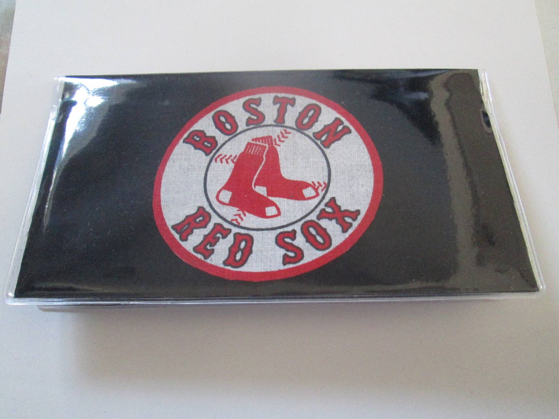 Boston Red Sox Scheckbuch Cover Stoff Und Vinyl Halter Schutz Reise Accessoire Check Wallet Geschenk Für Fans von AmericanPie
