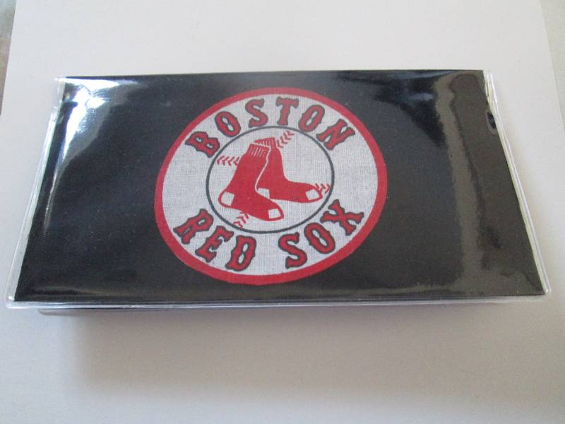Boston Red Sox Scheckbuch Cover Stoff Und Vinyl Halter Schutz Reise Accessoire Check Wallet Geschenk Für Fans von AmericanPie