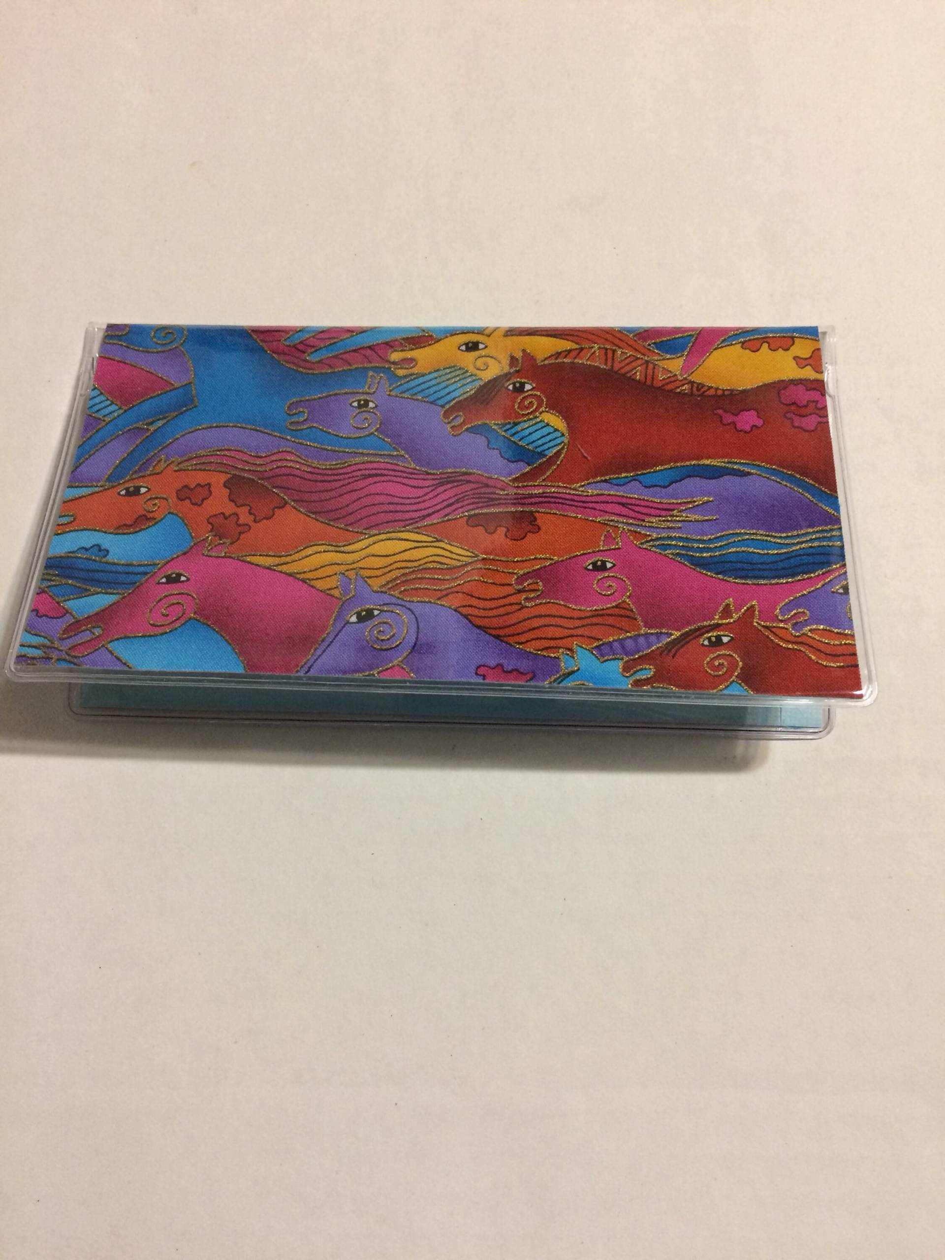 Laurel Burch Pferde Scheckbuch Bezug Stoff W/Vinyl Beschützer Benutzerdefinierte Handgemachtes Geschenk Für Cowgirls Pferdeliebhaber von AmericanPie