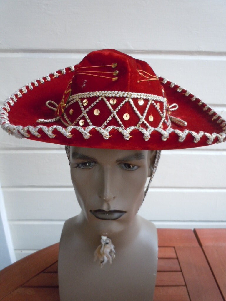 Größe 7 Toller 60Er-70Er Jahre Ausgefallener Mohair Samt Mexikanisch von AmericanVintagePDX