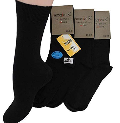 Americo R. Herren Socken Modal 3er Pack Schwarz 43/46 von Americo R.