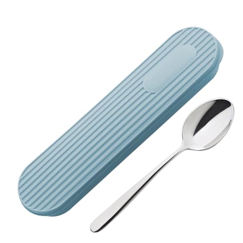 Amesor Besteck Reise Etui | Tragbarer Halter Für Tischgeschirr,Wiederverwendbare Staubdichte Utensilien Organizer Hülle für Reisen Camping Wandern Dormitorium von Amesor