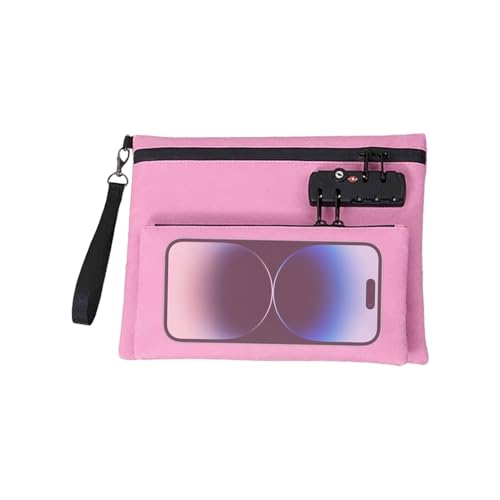 Amesor Geldbeutel Mit Schloss - Reißverschlussfach Für Kreditkarten - Multifunktionaler Doppelschicht Geldbeutel Für Reisen Auto Camping Zuhause Schule von Amesor