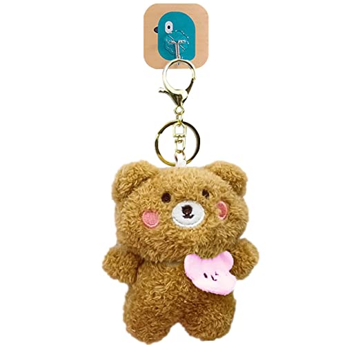 Teddybär Schlüsselanhänger - Mini gefüllter Bär Schlüsselanhänger,Plüschbären Schlüsselanhänger Kuschelbär Teddybär Anhänger Kuscheltier Bär Kleines Geschenk zum Geburtstag, Ostern, Weihnachten Amesor von Amesor