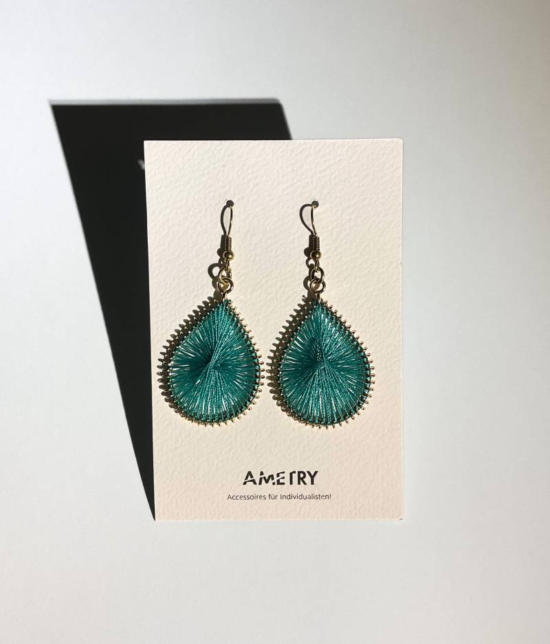 Makraee Ohrringe, Boho Anhänger, Natur Handgefertigter Schmuck, Geschenk Für Sie, Yoga Kleine Ohrhänger von AmetryDesign