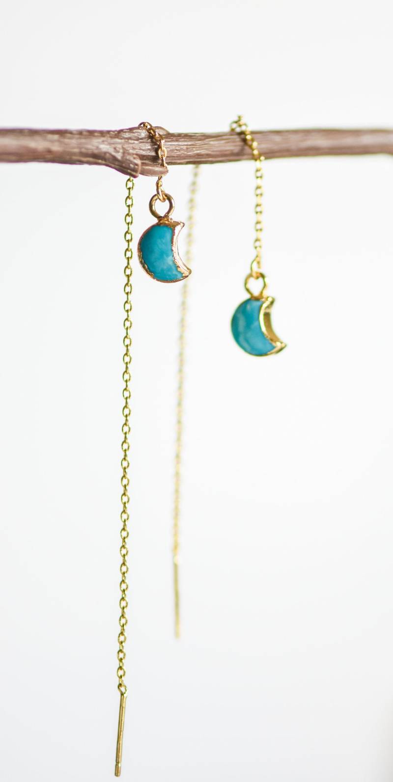 Gold Türkis Ohrringe, Gold Baumeln Lassen, Gold Ohrringe, Türkis Ohrringe, Threader Ohrringe Gold Türkis Ohrringe, Gold Baumeln Lassen, Gold Ohrringe, Türkis Ohrringe, Threader Ohrringe von AmeyaaJewelry