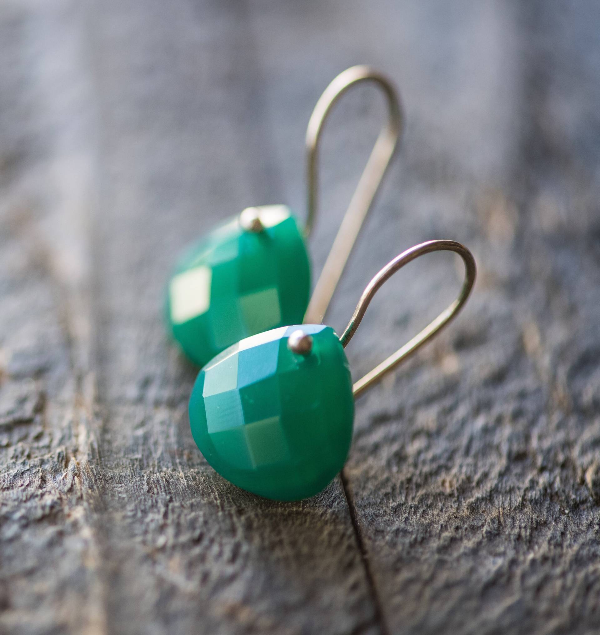 Grüne Onyx Ohrringe, Grüne Onyx, Sterling Silber Schmuck, Braut Naturstein, Grün Onyxedelstein, Ohrringe von AmeyaaJewelry