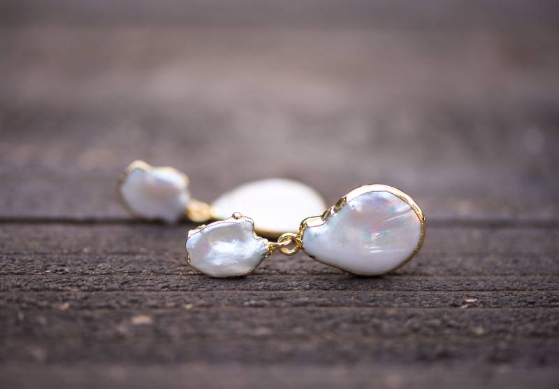 Perlen Ohrringe, Süßwasser Perle Ohrring, Weiße Tropfen, Hochzeits Schmuck, Braut Schmuck, Barocke Ohrringe, Braut Tropfen Ohrringe Perlen Ohrringe, Süßwasser Perle Ohrring, Weiße Tropfen, Hochzeits Schmuck, Braut Schmuck, Barocke Ohrringe, Braut Tropfen Ohrringe von AmeyaaJewelry