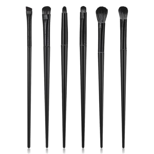 6pcs Lidschattenpinsel, Augen Make-up Pinsel Set, Eyeliner Augenbrauen Blending Concealer Pinsel Lidschatten Pinsel Gesicht Make-up Werkzeuge zum Definieren von Verschmieren Schattierungen von AmiCera