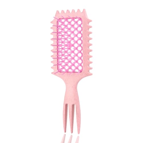 AmiCera Curly Hair Brush, Bounce Curl Volume Brush for Defining Styling Detangling, Vented Hair Brush for Women Men Wet or Dry Hair Detangling Brush with Prong Sectioner, Honeycomb Pink AmiCera Curly Hair Brush, Bounce Curl Volume Brush for Defining Styling Detangling, Vented Hair Brush for Women Men Wet or Dry Hair Detangling Brush with Prong Sectioner, Honeycomb Pink von AmiCera