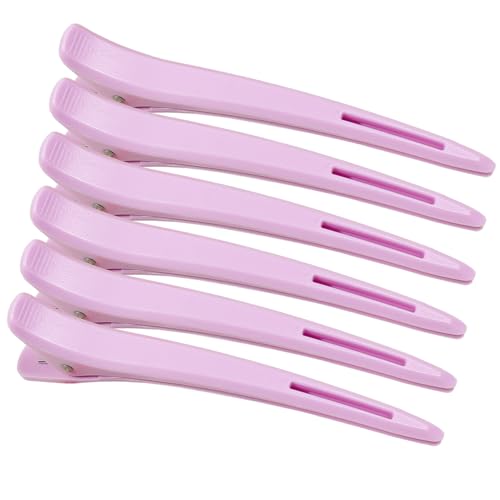 Haarspangen, 6 Stück, professionelle Haarspangen zum Stylen, große Entenschnabel-Haarspange für Frauen und Mädchen, keine Falten, rutschfeste Friseurklammer für lange, kurze, dicke, feine Haare Haarspangen, 6 Stück, professionelle Haarspangen zum Stylen, große Entenschnabel-Haarspange für Frauen und Mädchen, keine Falten, rutschfeste Friseurklammer für lange, kurze, dicke, feine Haare von AmiCera