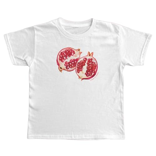 Y2k T-Shirt mit Schleifen-Druck, bauchfreies Top, Damen, Teenager, Mädchen, kurzärmelig, schmale Passform, Fee, Grunge, Sommer, ästhetisches Baby-T-Shirt, White Fruit-3, Klein von Amiblvowa