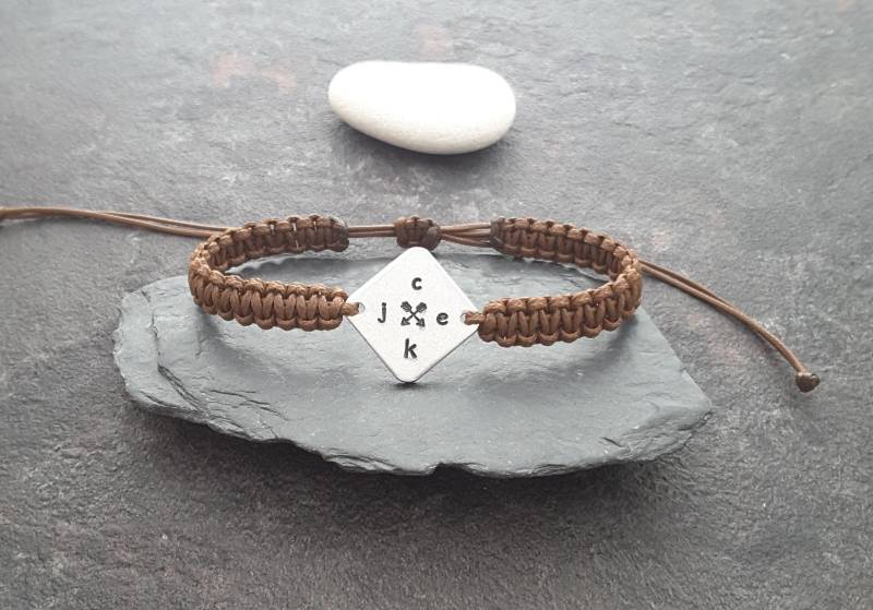 Freunde, Pfeile Armband, Freundschaftsarmband, Benutzerdefiniertes Geschenk Für Bf Gf, Personalisiertes Armband Mit Initialen, Männer Frau von AmiciWorld