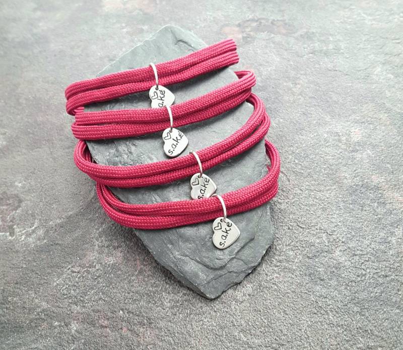 Ihre Initialen, Freunde Freundschaft Armbänder Personalisiert, Paracord Armband, Armband Mit Anfänglichen, Personalisierte Bff von AmiciWorld