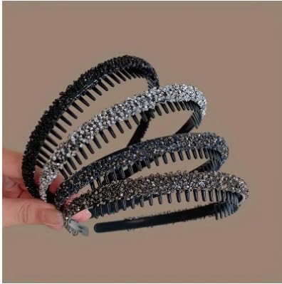 4 Stück Glitzer Strass Haarbänder für Frauen Kinder Teenager Party Haarband für Hochzeit Geburtstag Multipack Stirnbänder von Amie Louise Beauty Supplies