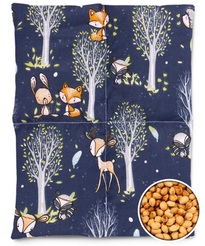 Amilian Kirschkernkissen für Mikrowelle 30x23 cm - Wärmekissen - Kältekissen, Füllung: 100% Kirschkerne, Wärmekompresse - Kirschkernkissen Nacken Schulter, Körnerkissen für Wärme- und Kälteanwendungen von Amilian