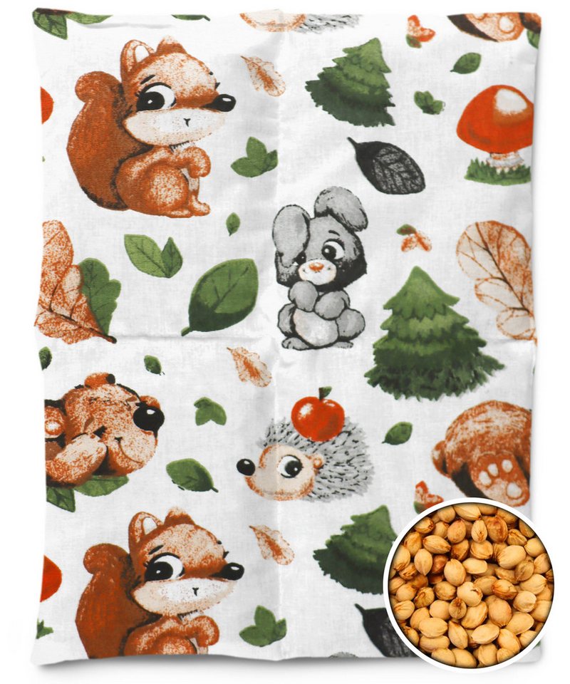 Amilian Kirschkernkissen für Mikrowelle 30x23 cm - Wärmekissen - Kältekissen, Füllung: 100% Kirschkerne, Wärmekompresse - Kirschkernkissen Nacken Schulter, Körnerkissen für Wärme- und Kälteanwendungen von Amilian