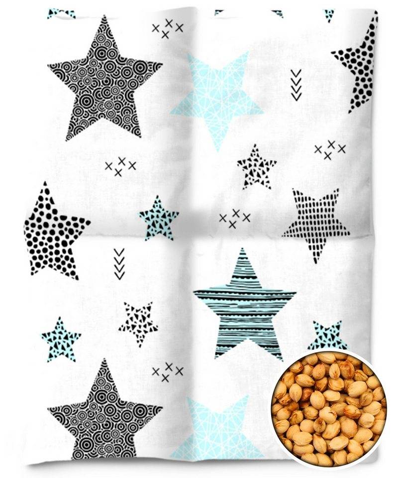 Amilian Kirschkernkissen für Mikrowelle 30x23 cm - Wärmekissen - Kältekissen, Füllung: 100% Kirschkerne, Wärmekompresse - Kirschkernkissen Nacken Schulter, Körnerkissen für Wärme- und Kälteanwendungen von Amilian