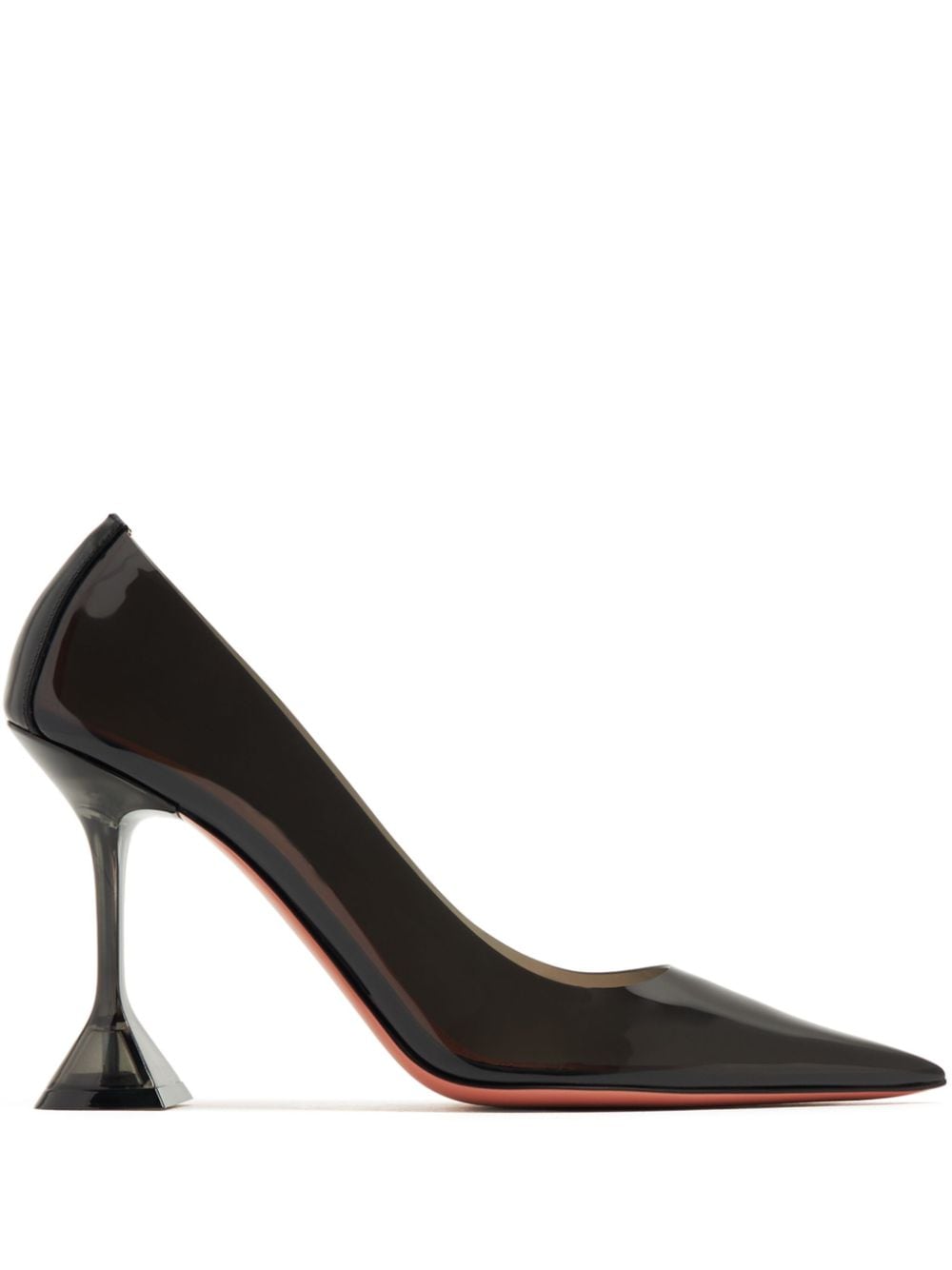 Amina Muaddi Ami Glass Pumps 95mm - Schwarz von Amina Muaddi