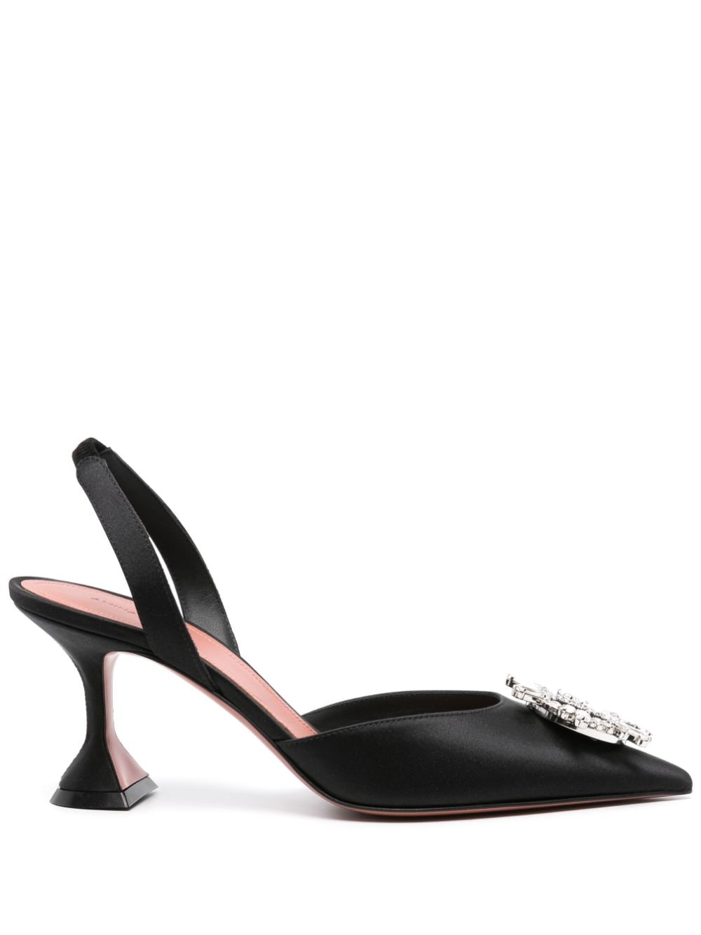 Amina Muaddi 'Begum 70' Slingback-Pumps - Schwarz von Amina Muaddi