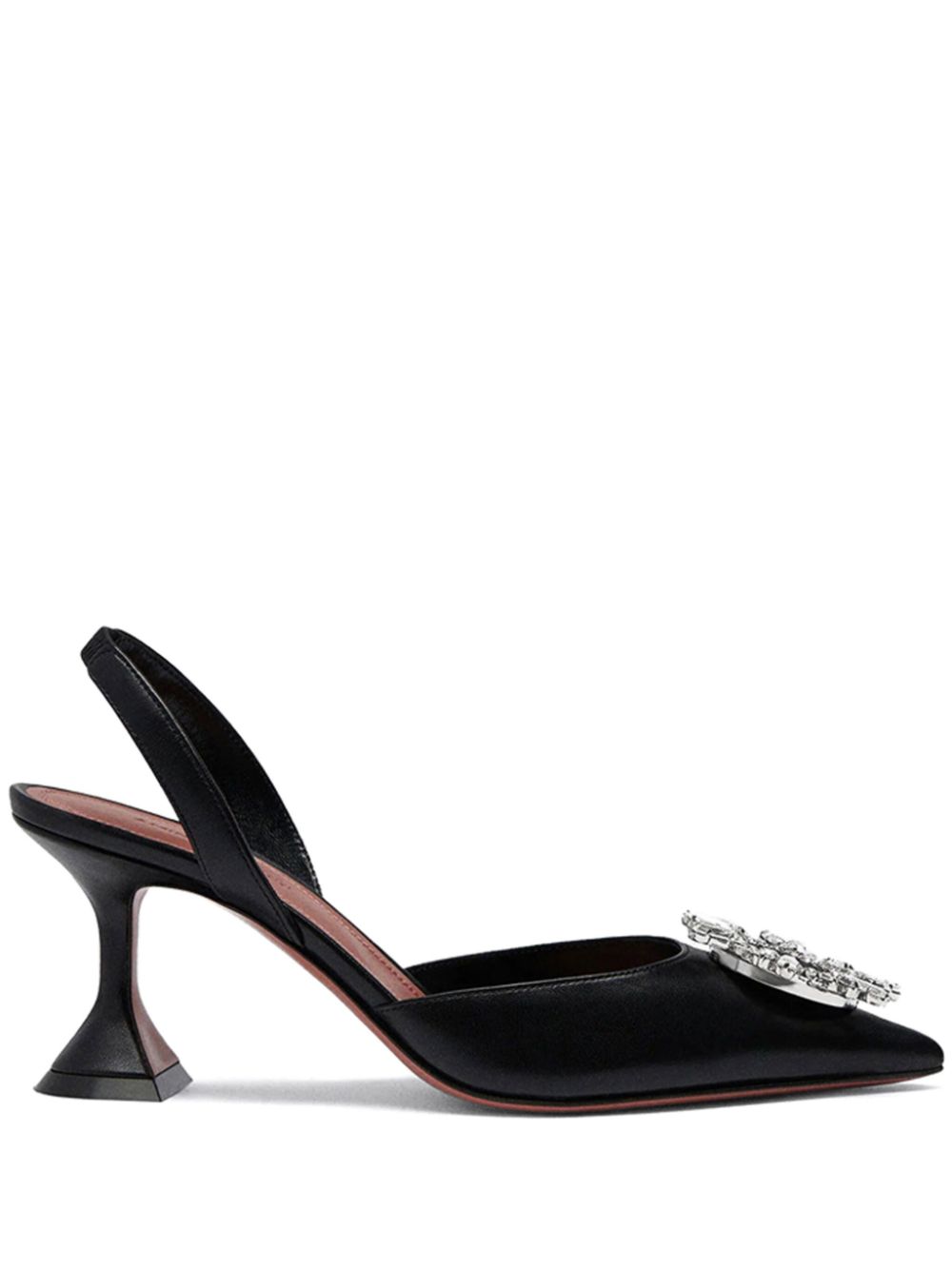 Amina Muaddi Begum Slingback-Pumps 70mm - Schwarz von Amina Muaddi