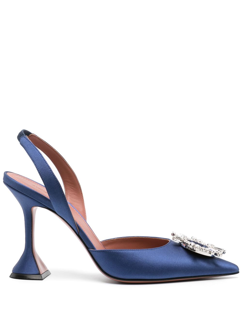 Amina Muaddi Begum Slingback-Pumps 95mm - Blau von Amina Muaddi