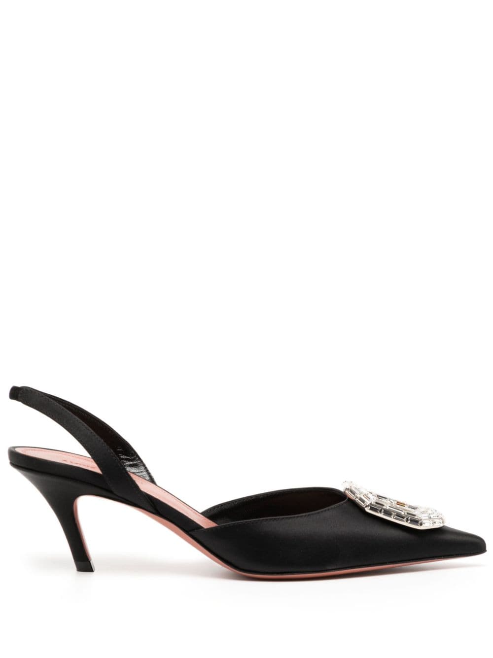 Amina Muaddi Camelia Slingback-Pumps 60mm - Schwarz von Amina Muaddi