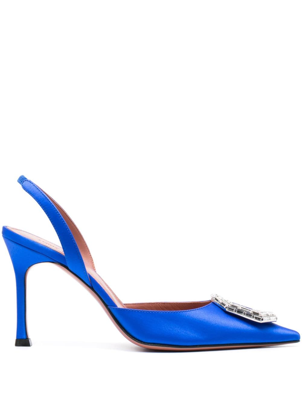 Amina Muaddi Camelia Pumps 90mm - Blau von Amina Muaddi